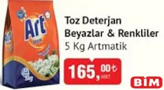ARTMATİK TOZ DETERJAN BEYAZLAR & RENKLİLER 5 KG